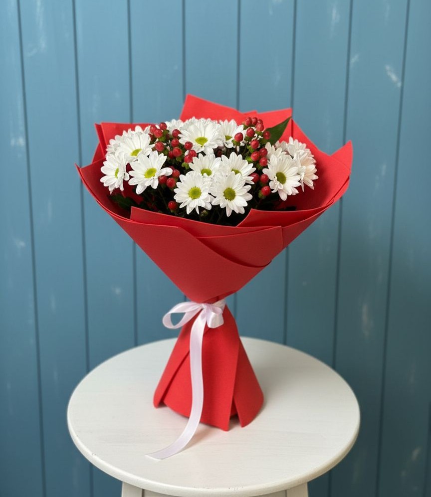 Букет цветов из: Хризантемы в Ангарске