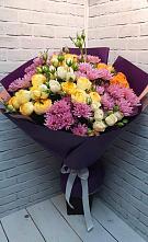Букет цветов из:  Хризантемы и Розы #REPLACE_PRED# Ангарске