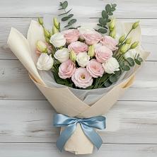 Букет шампанское в Ангарске Букет цветов из:  Лизиантусы в Ангарске