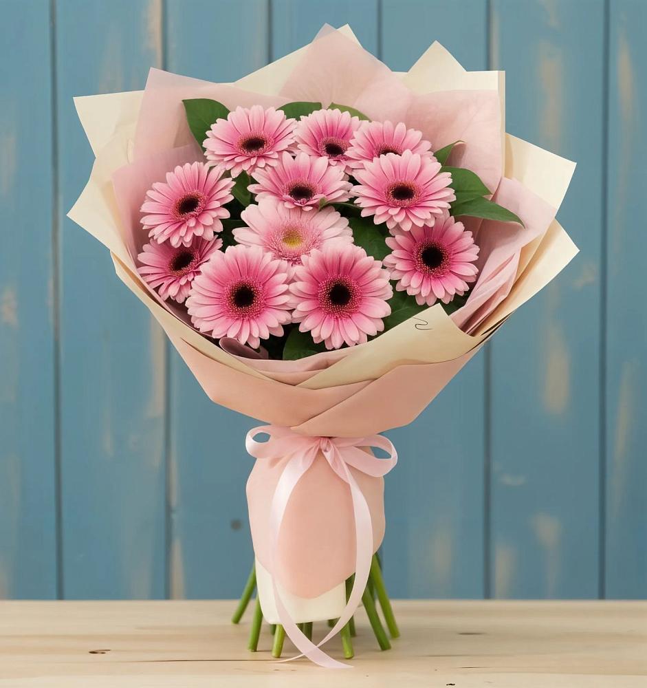 Букет пурпурно-розовый в Ангарске Букет цветов из: Герберы в Ангарске