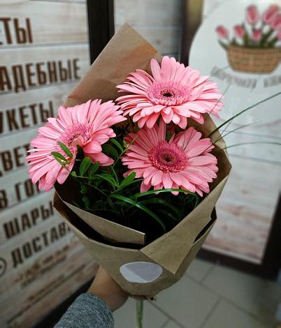 Букет цветов из: Герберы в Ангарске