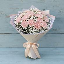 Букет Нежность рассвета в Ангарске Букет цветов из:  Гвоздики в Ангарске