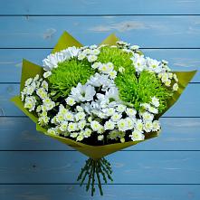 Букет скромность  в Ангарске Букет цветов из:  Хризантемы в Ангарске