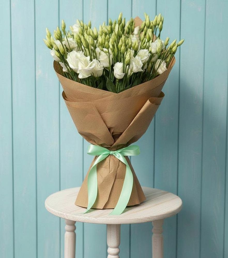 Букет Утренняя Свежесть в Ангарске Букет цветов из: Лизиантусы в Ангарске