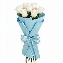 7 Белых роз Проуд в Ангарске Букет 7 белых роз Проуд в Ангарске