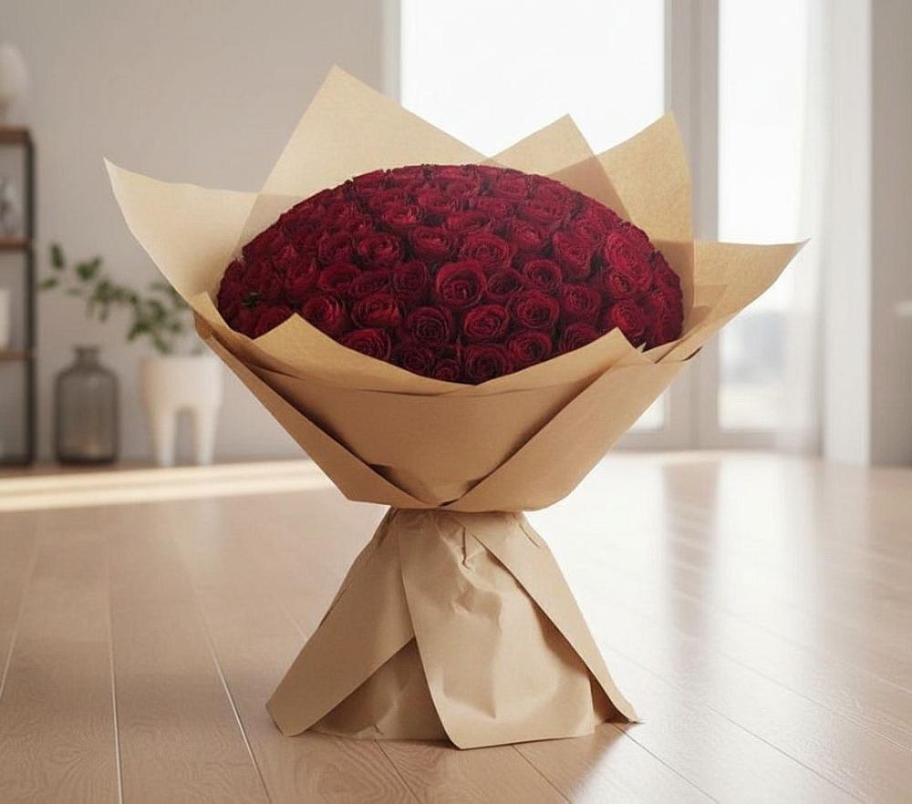 101 Красная роза в Ангарске Букет 101 Красная роза в Ангарске