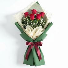 Букет рубиновое очарование в Ангарске Букет цветов из:  Розы в Ангарске