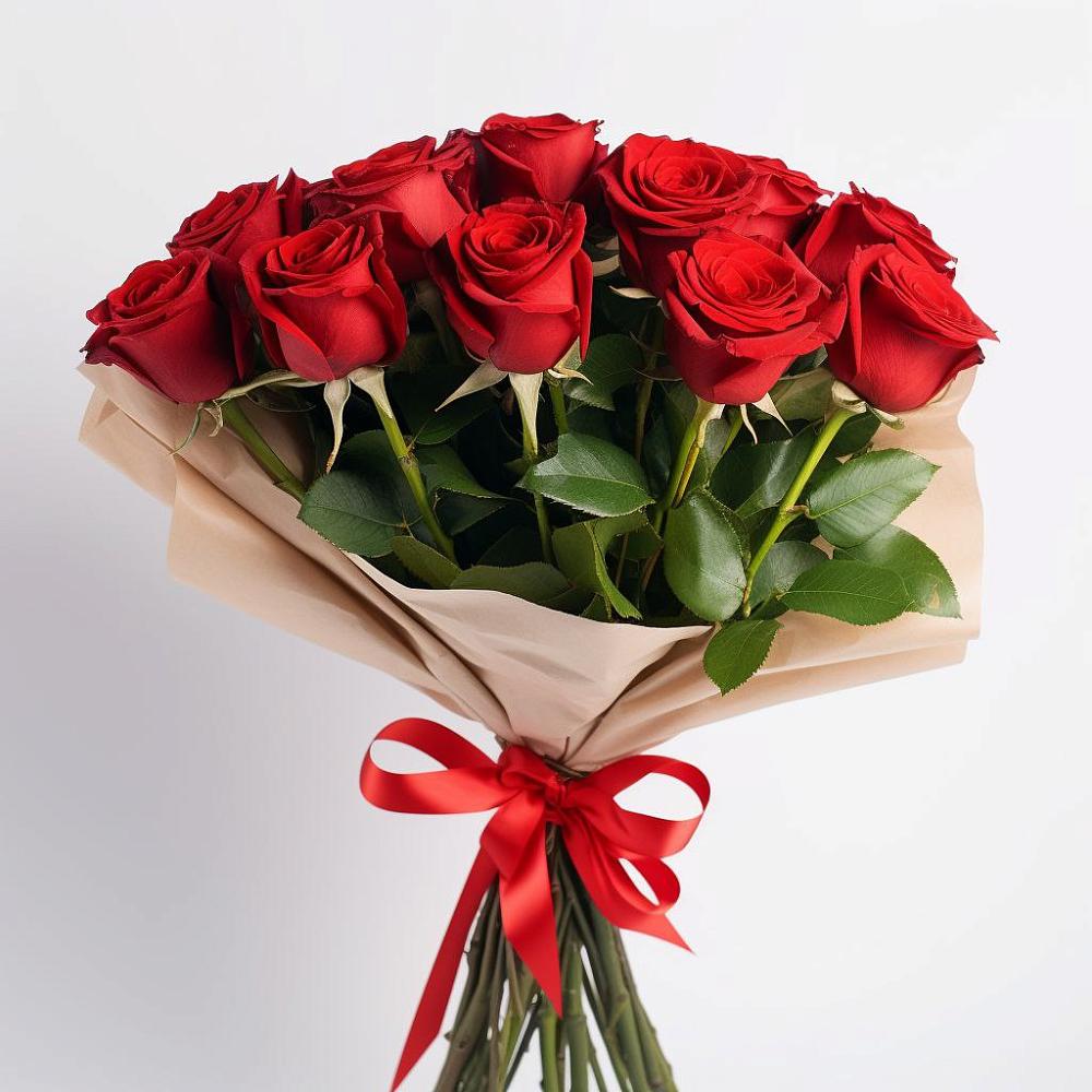 11 Красных роз Эдлесс Лав в Ангарске Букет 11 Красных роз Эдлесс Лав в Ангарске