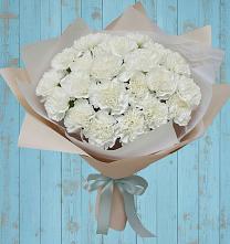 Букет Хрустальное утро в Ангарске Букет цветов из:  Гвоздики в Ангарске