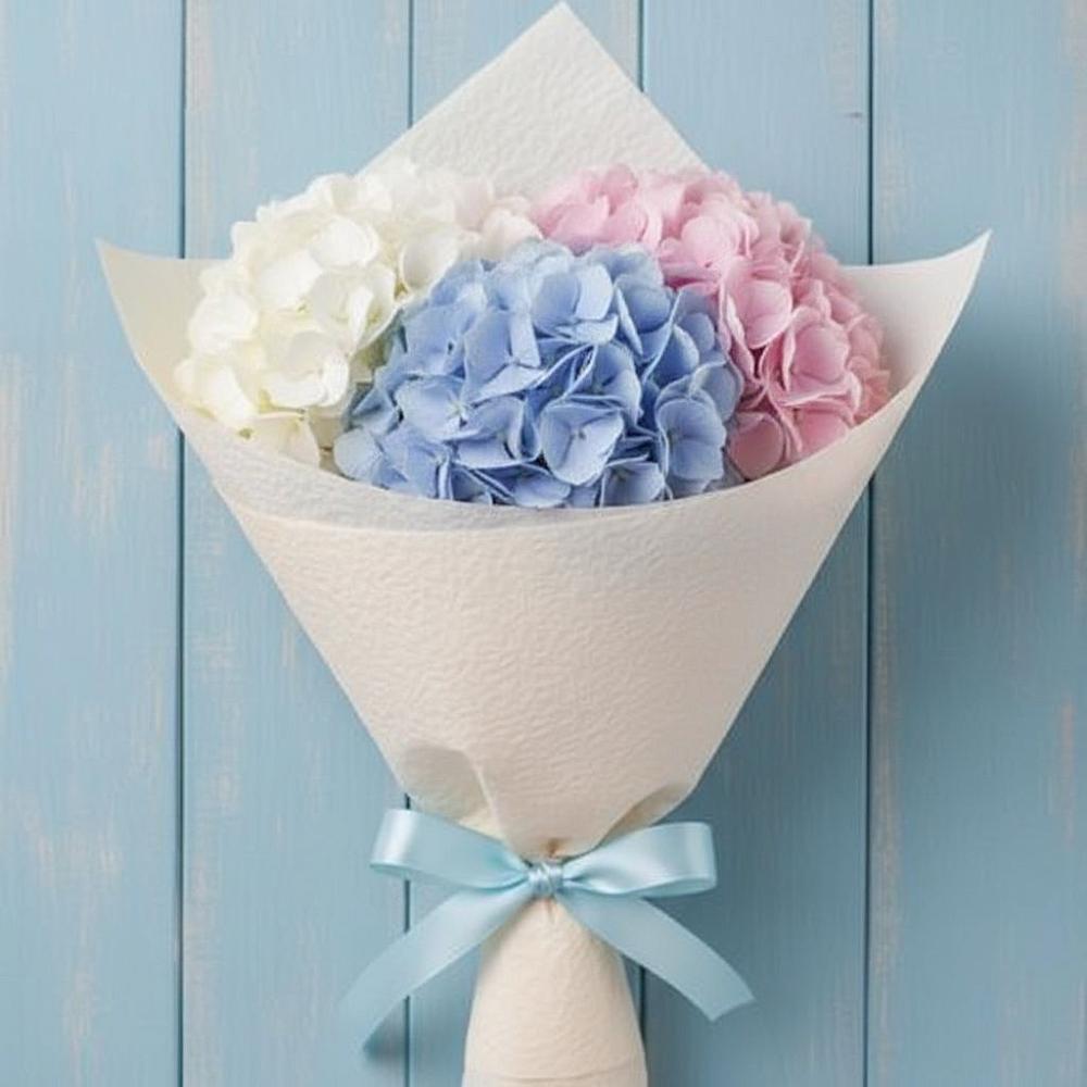 Букет Нежная гортензия в Ангарске Букет цветов из: Гортензия в Ангарске